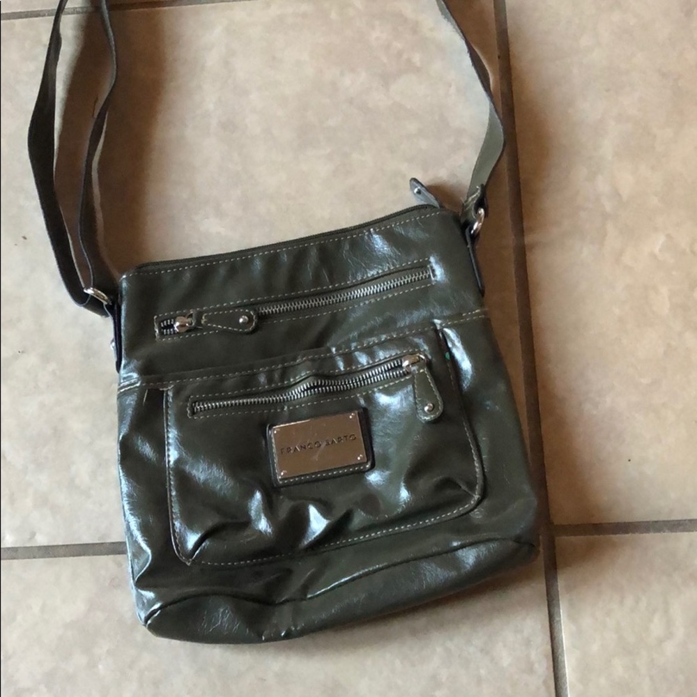 Olive green cross body purse